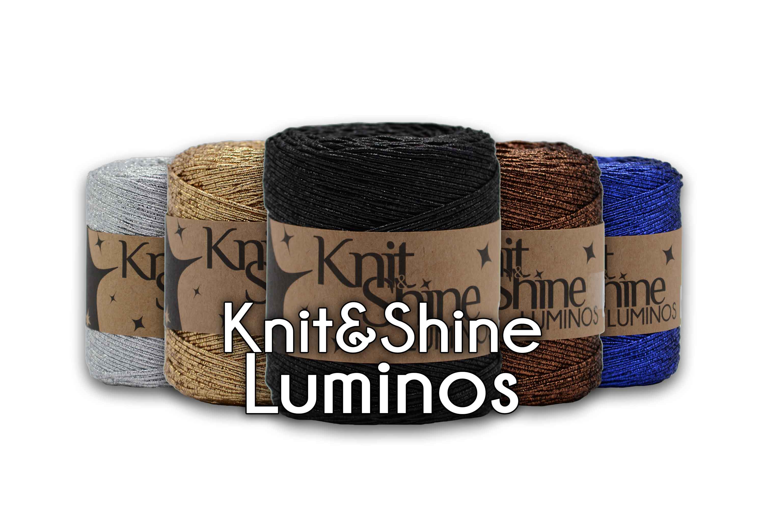 metallic yarns knit and shine knit & shine shiny metal yarns luminos yarns bugeto yarn