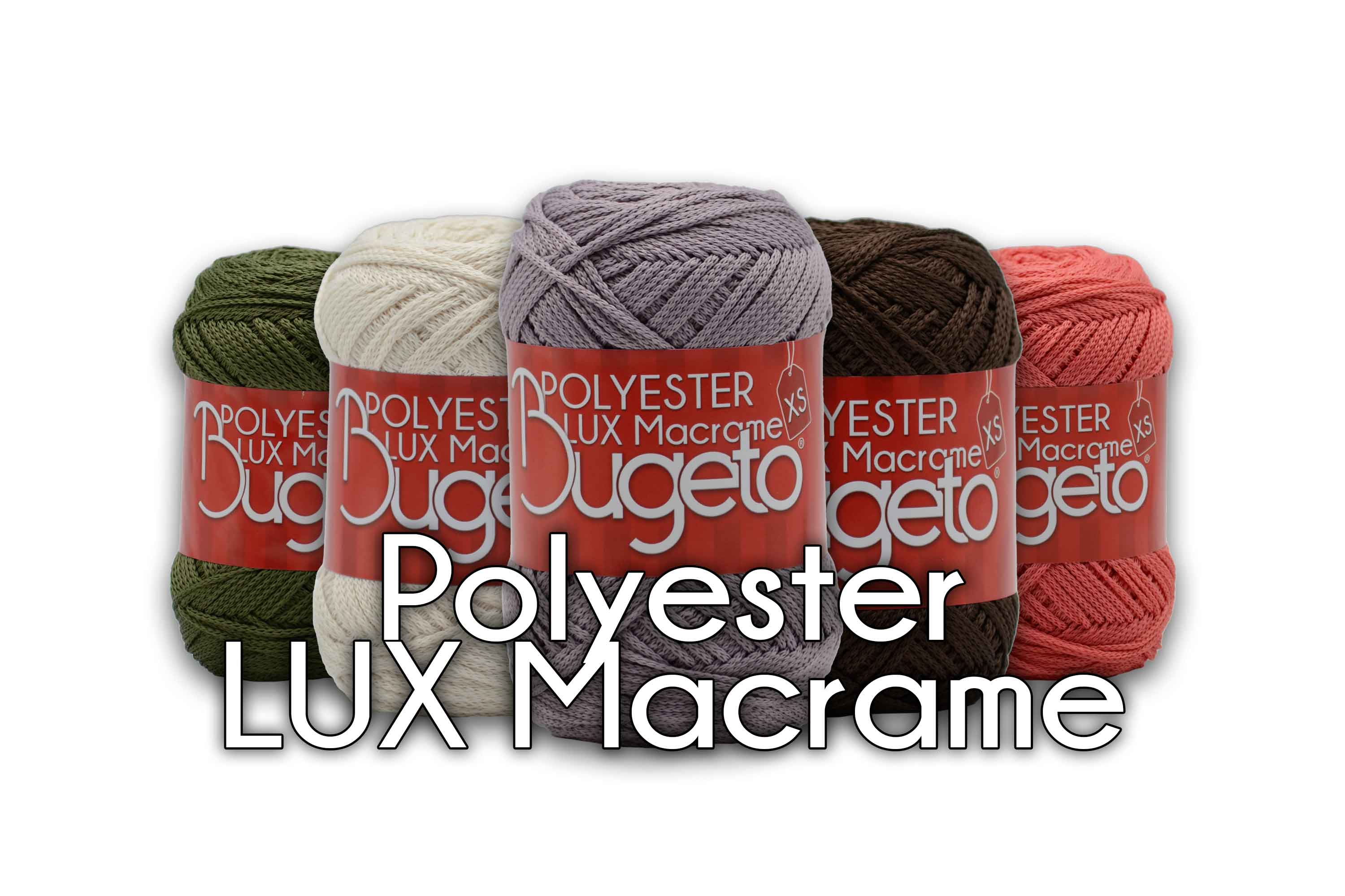 polyster yarns soft macrame yarns bugeto yarn lux polyester yarn polyester lux macrame