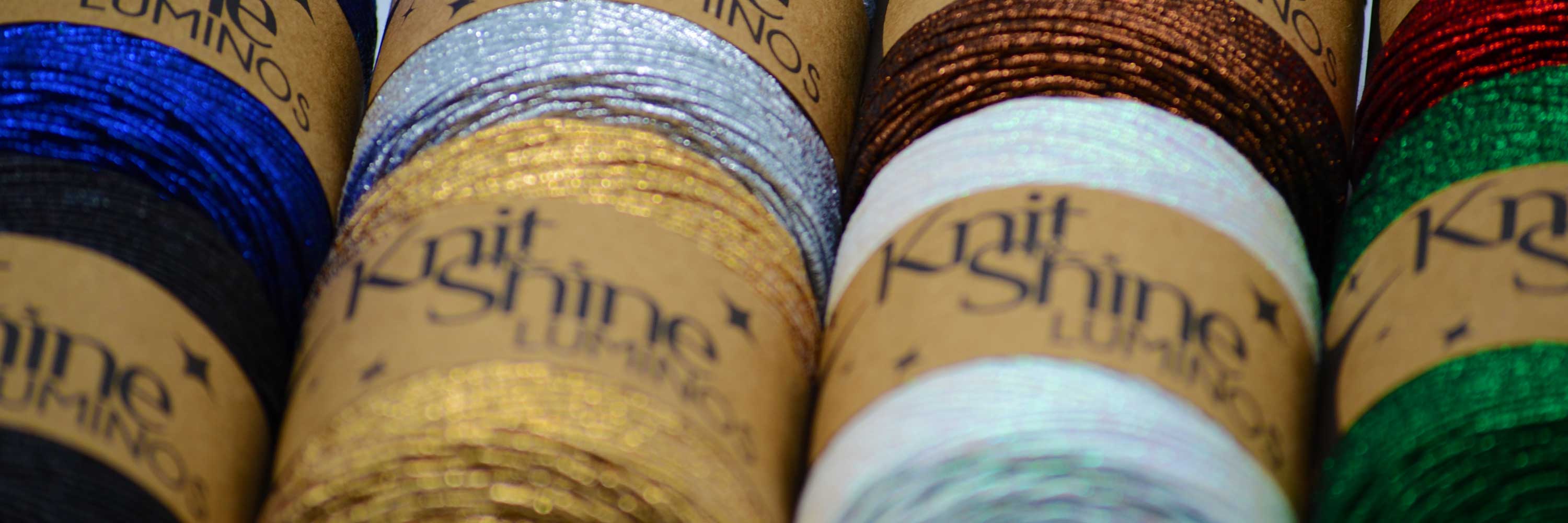 metallic yarns knit and shine knit & shine shiny metal yarns luminos yarns bugeto yarn
